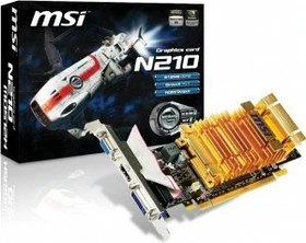 MSI GeForce 210, N210-MD512H, 512MB DDR2, VGA, DVI, HDMI