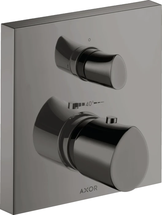 Hansgrohe AXOR Starck Organic Thermostat Unterputz mit Absperrventil polished black chrome