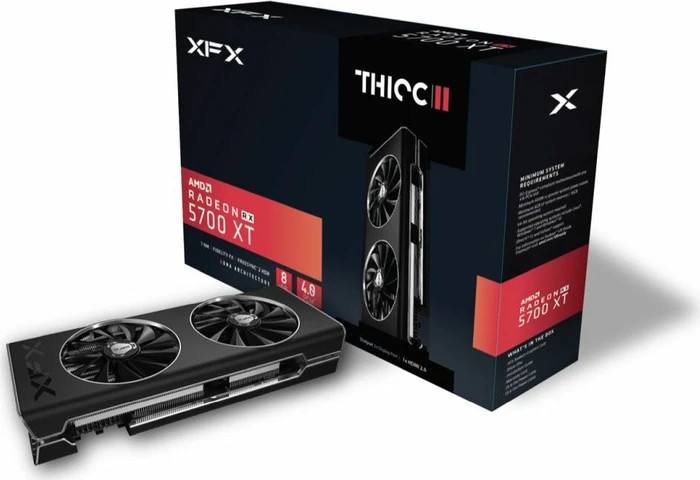 XFX Radeon RX 5700 XT Thicc II Pro, 8GB GDDR6, HDMI, 3x DP