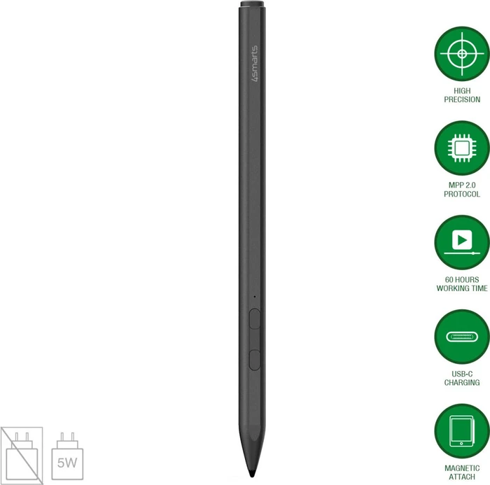 4smarts Active Stylus Pen MPP für Surface, schwarz