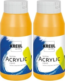 Kreul Solo Goya Triton Acrylic Acrylfarbe, maisgelb, 750ml