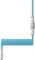HP HyperX Coiled Cable USB-C auf USB-A, Tastaturkabel (Spiral-Textilkabel), 1.22m, blau/weiß Vorschaubild