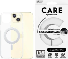 PanzerGlass Care Feature Case Kickstand MagSafe für Apple iPhone 15 Pro Max silber
