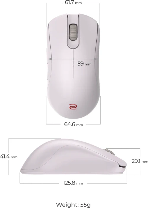 BenQ Zowie ZA12-DW-WH 4K Wireless mit Ladestation, weiß, USB