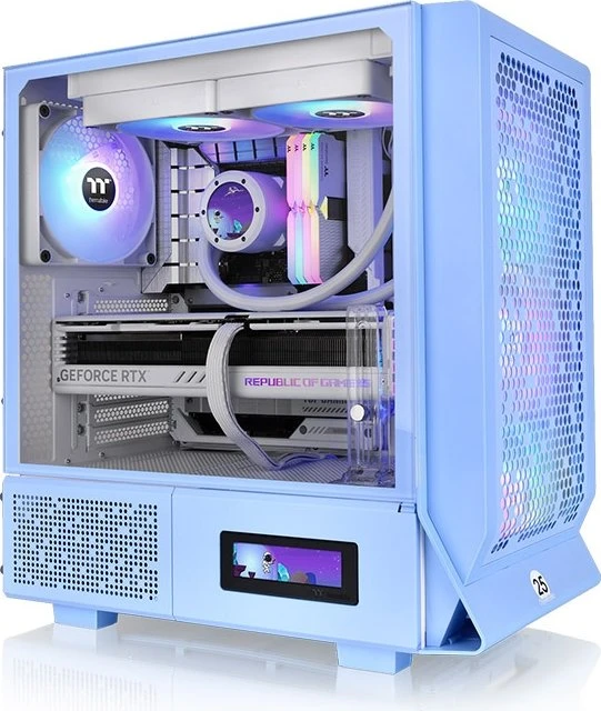 Thermaltake LCD Panel Kit 3.9" für Thermaltake The Tower 300/Thermaltake Ceres 330, Monitor Kit, schwarz