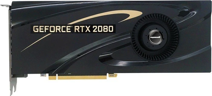 Manli GeForce RTX 2080 Heatsink with Blower Fan, 8GB GDDR6, HDMI, USB-C, 3x DP