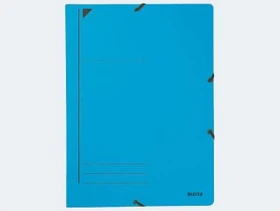 Leitz Dreiflügelmappe Karton mit Eckspanner, A4, blau