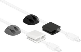 DeLOCK Kabelhalter und Kabelclip Set, 4 Stück