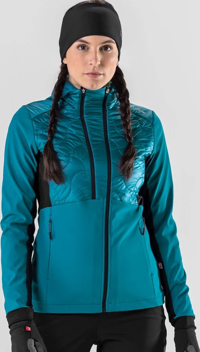 Löffler Hooded Grace PL60 Hybrid Funktionsjacke blue coral (Damen)