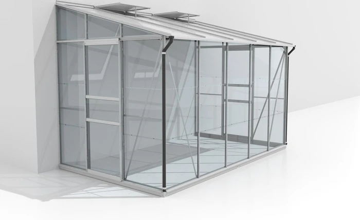 Vitavia Osiris 6500 ESG 3mm Anlehngewächshaus alu