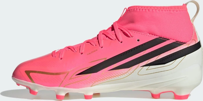 adidas F50 Hyperfast League Mid FG solar turbo/core black/gold metallic (Junior)