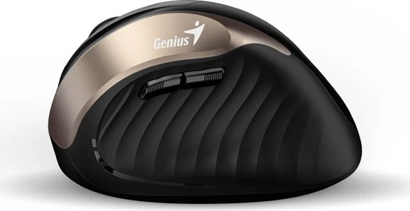 Genius Ergo 8250S Wireless Vertical Ergonomic Silent Mouse Champagne Gold schwarz/gold, USB