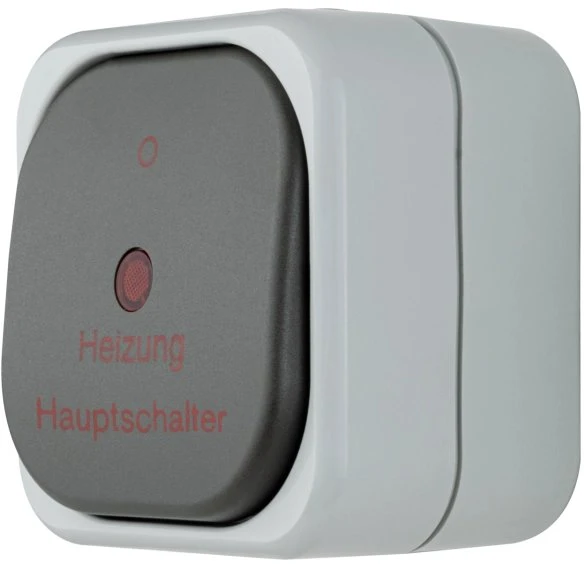 REV Ritter AquaTop Heizung Hauptschalter AP IP 44, grau