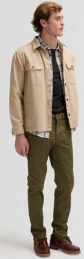 Lee Slim Chino Hose olive moss (Herren)