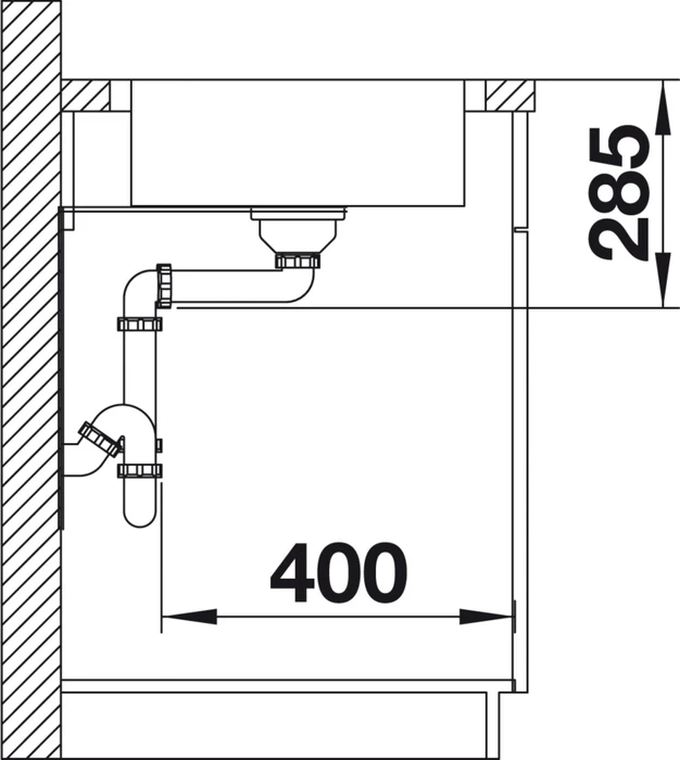 Blanco Lantos XL 6 S-IF Compact Becken reversibel mit Ablauffernbedienung edelstahl