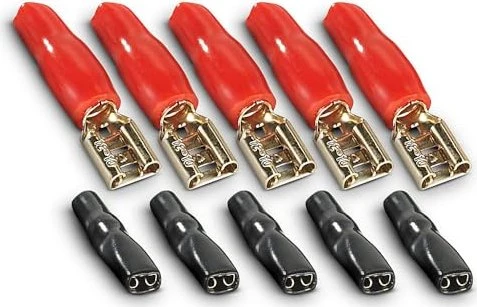 Creasono Flachsteckhülsen für Lautsprecherkabel 10er Set