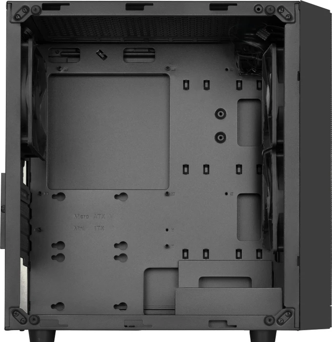 SilverStone Precision PS15, schwarz, Lüfter LED RGB, Glasfenster