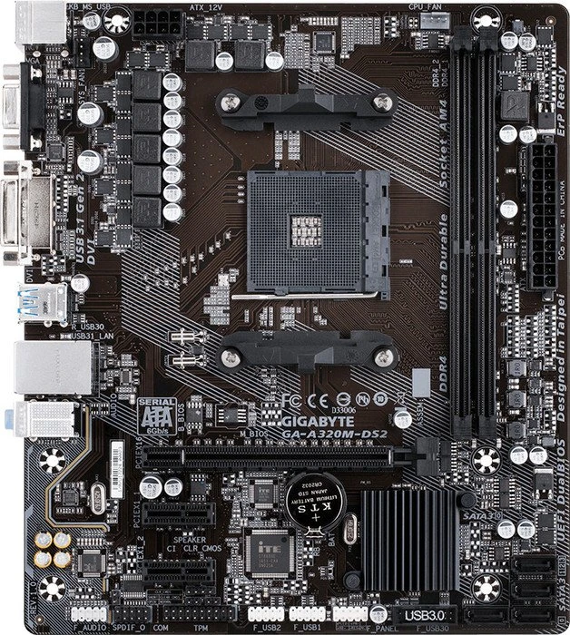 GIGABYTE GA-A320M-DS2 (AMD AM4)