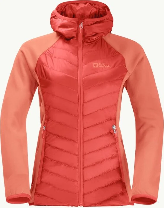 Jack Wolfskin Routeburn Pro Hybrid Funktionsjacke tango orange (Damen)