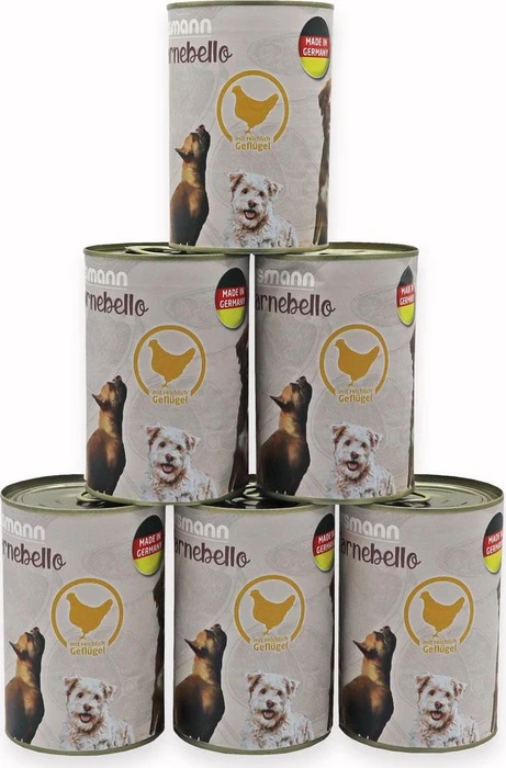 Eggersmann Carnebello Nassfutter mit Geflügel, 2.40kg (6x 400g)