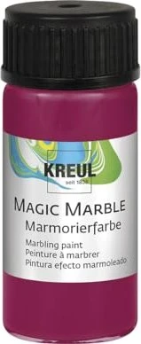Kreul Magic Marble Marmorierfarbe, rubinrot, 20ml