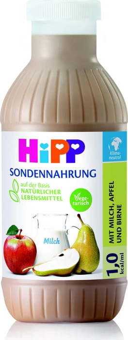 Hipp Sondennahrung normokalorisch Milch, Apfel & Birne, 500ml