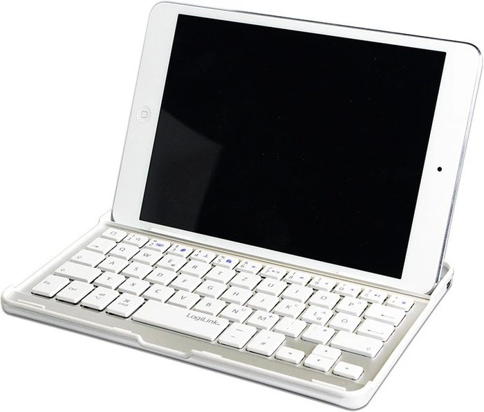 LogiLink Bluetooth Tastatur für iPad mini, weiß, DE