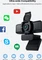 Wansview 1080P 105 FullHD Webcam mit Mikrofon und Abdeckung, schwarz Vorschaubild