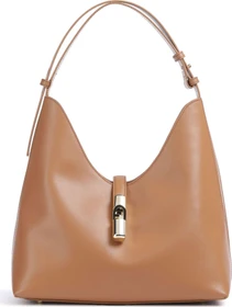 Furla Goccia M Schultertasche brandy