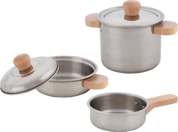 Goki Kochset Sterneküche, 2 Töpfe und 1 Pfanne