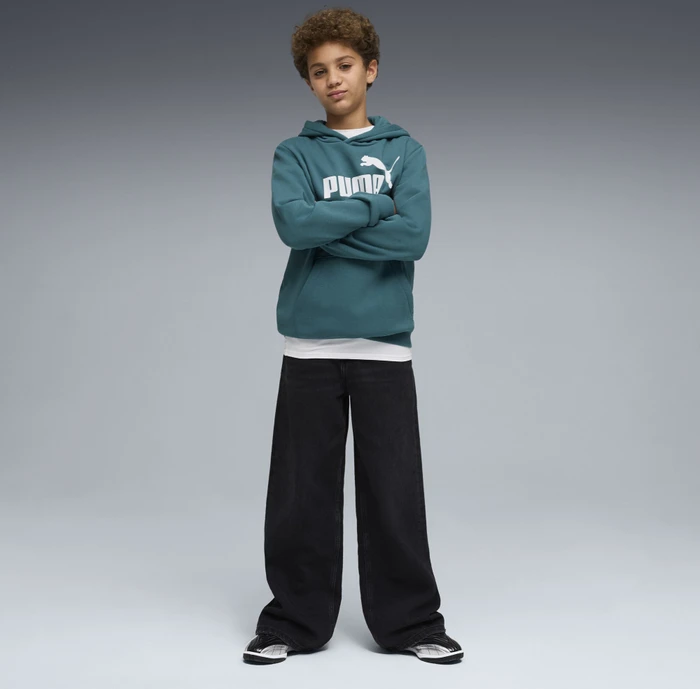 Puma ESS No. 1 Logo Fleece Hoodie emerald ice (Junior)