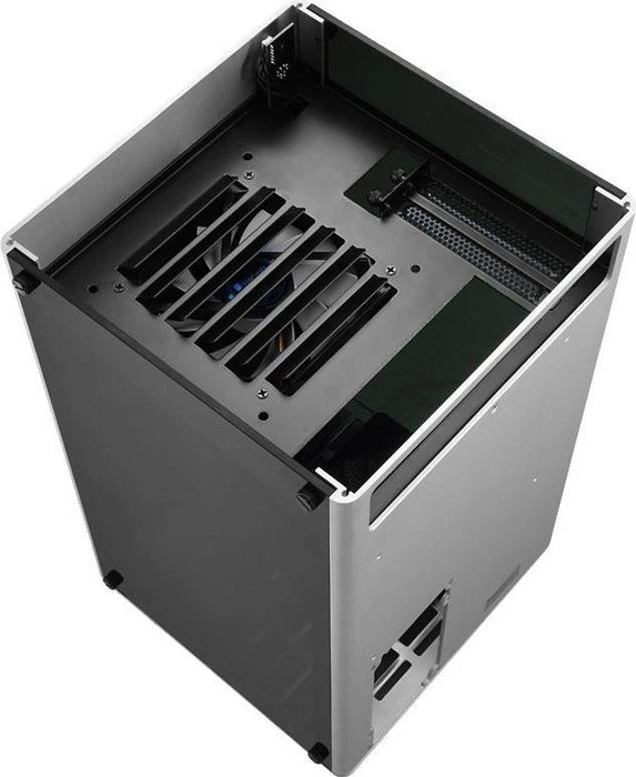 Jonsbo VR1 silber, Glasfenster, Mini-ITX