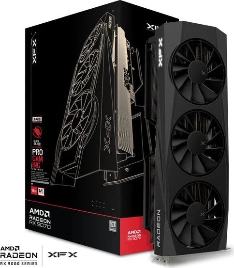 XFX Quicksilver Radeon RX 9070 OC Gaming Edition, 16GB GDDR6, HDMI, 3x DP