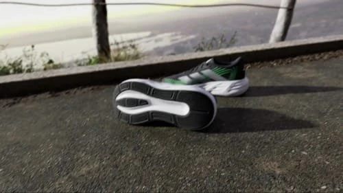 adidas Galaxy 8 night grey/tech grey metallic/screaming green (Junior)