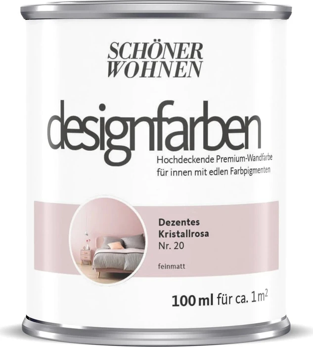 Schöner Wohnen Designfarben innen dezentes kristallrosa, 100ml