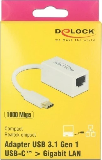 DeLOCK RJ-45 LAN-Adapter, USB-C 3.0 [Stecker]