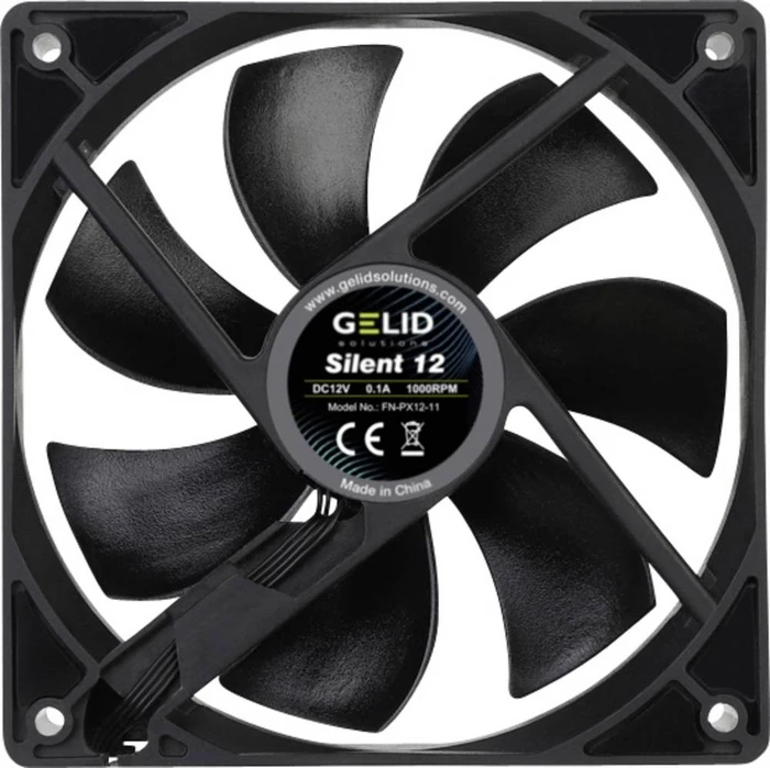 Gelid Solutions Silent 12 Black, 120mm