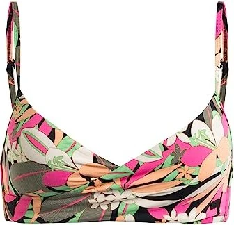 Roxy Printed Beach Classics Bikini-Oberteil anthracite/palm song (Damen)