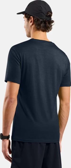 Odlo Natural Merino 160 Baselayer Funktionsshirt kurzarm dark sapphire (Herren)