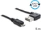 DeLOCK EASY-USB 2.0 Kabel, USB-A 90° horizontal gewinkelt [Stecker] auf Micro-B [Stecker], 5m Vorschaubild