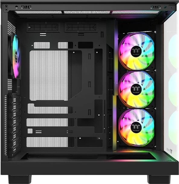 Thermaltake View 380 XL WS ARGB Black, schwarz/braun, Glasfenster