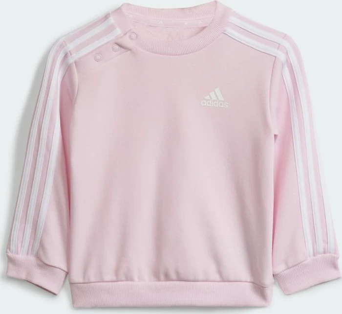 adidas Essentials 3-Streifen Trainingsanzug clear pink/white (Junior)