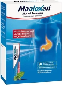 Sanofi-Aventis Maaloxan 25mVal Suspension, 200ml (20x 10ml)