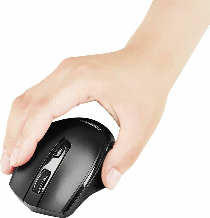 AmazonBasics G6B Ergonomic Wireless Mouse schwarz, USB