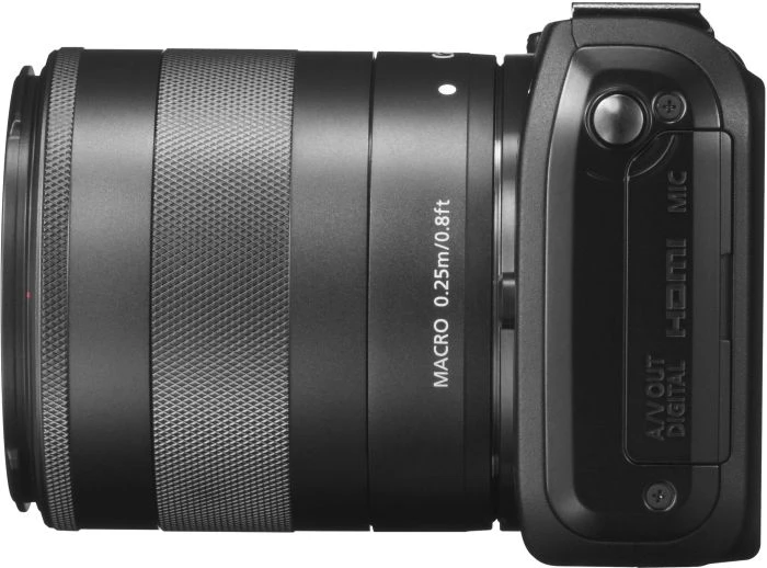 Canon EOS M schwarz mit Objektiv EF-M 18-55mm 3.5-5.6 IS STM