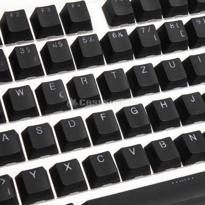 Ducky Keycap Set, Kunststoff (PBT) Double-Shot, schwarz, 109 Tasten, ISO-DE