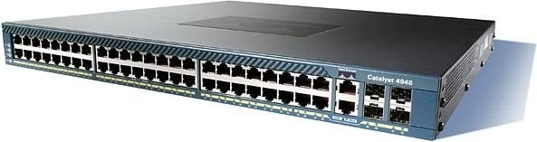 Cisco Catalyst 4948 Enterprise Rackmount Gigabit Managed Switch, 44x RJ-45, 4x RJ-45/SFP