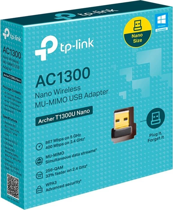 TP-Link AC1300 WLAN-Adapter, 2.4GHz/5GHz WLAN, USB-A 2.0 [Stecker]