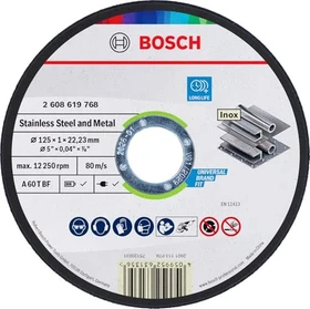 Bosch Professional A 60 T BF Trennscheibe, 125x22.23mm, 100 Stück