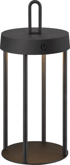 Paul Neuhaus Just Light Akku-Tischleuchte 28cm schwarz